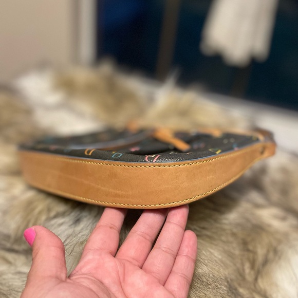 Dooney & Bourke Rainbow Monogram & Zipper Shoulder Bag with Charm - Picture 10 of 11